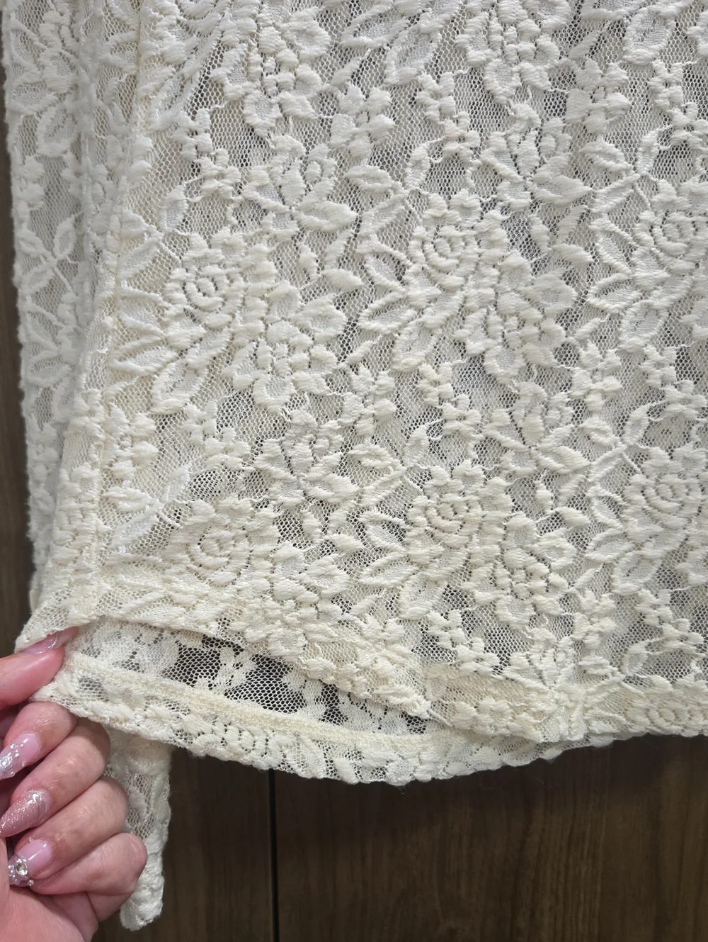 Anthropologie Lace-NWT- Scoop Neck Top-Size Large